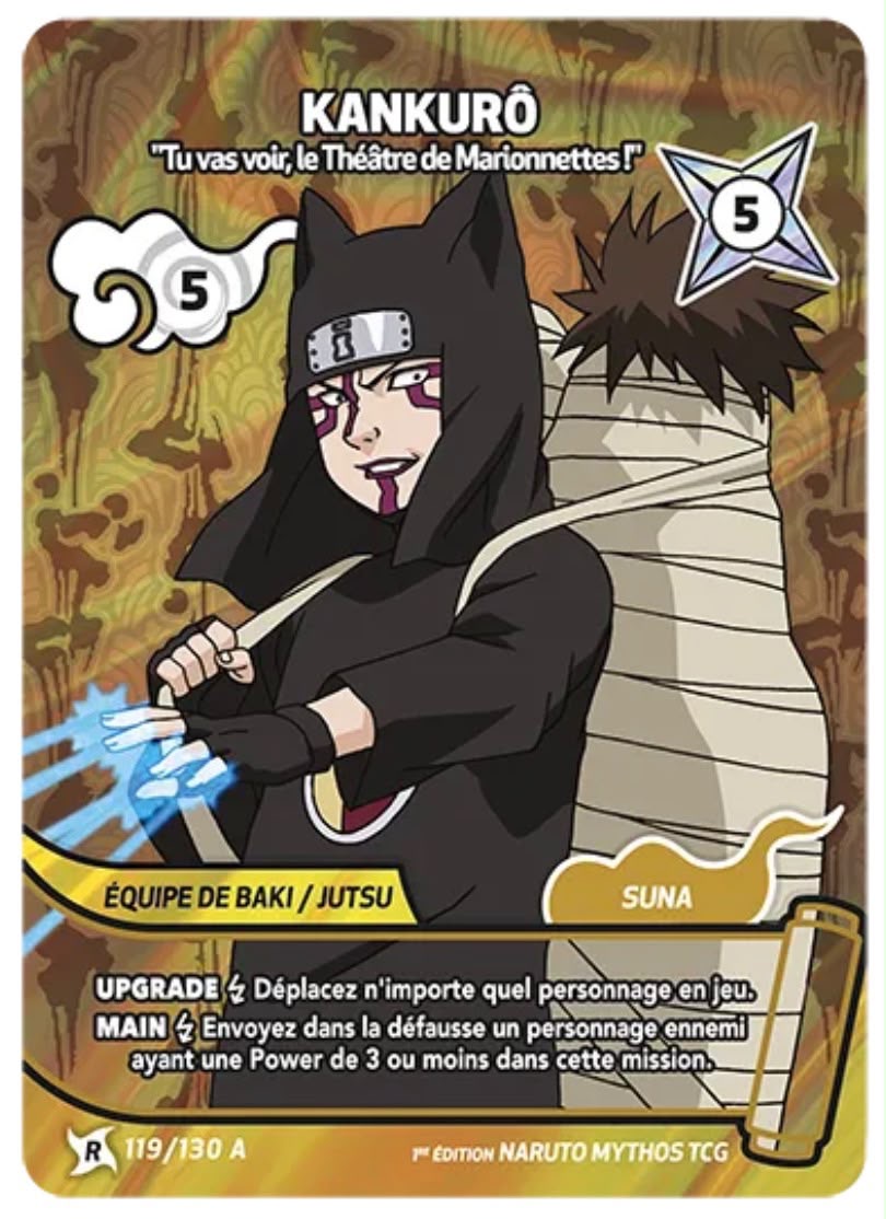 Kankuro – “Tu vas voir, le Théâtre de Marionnettes!” Alt Art 119/130 A + Kankuro – Puppet Master Jutsu 78/130