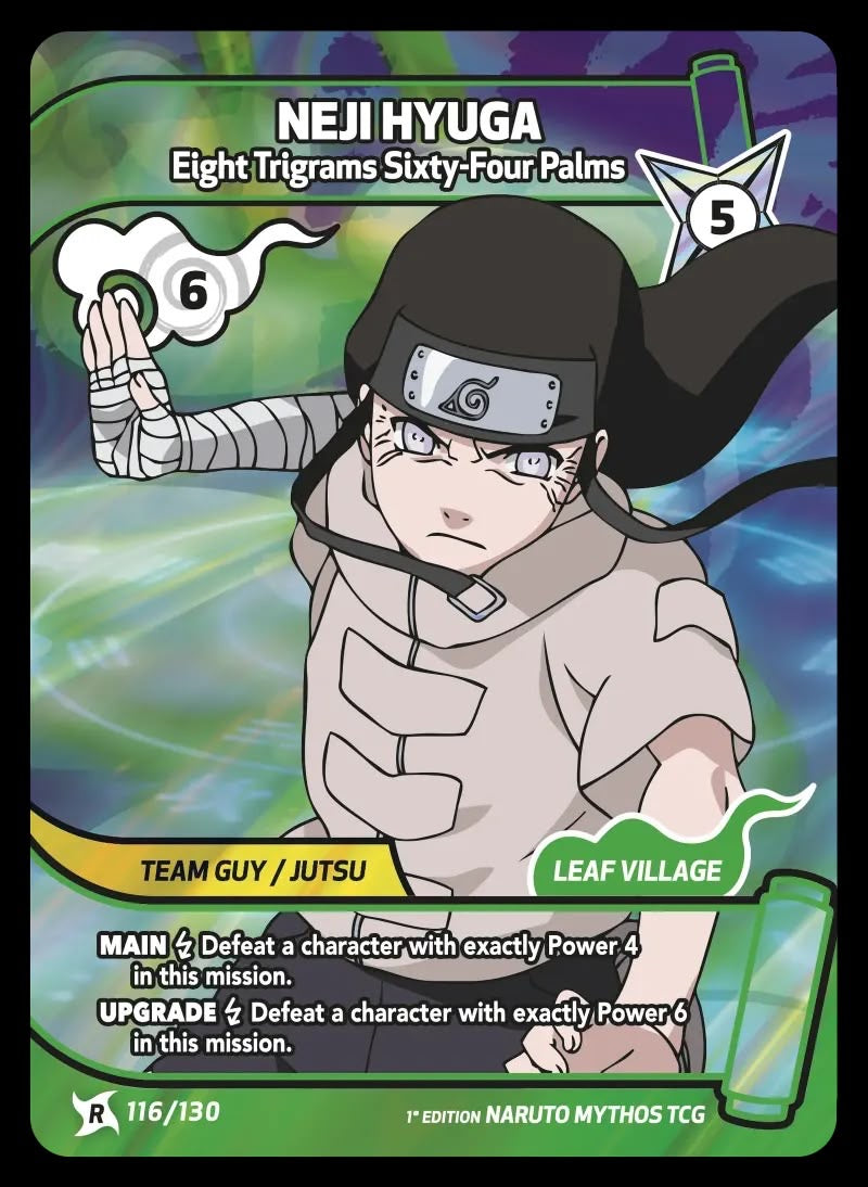 Neji Hyuga – 64 Points Alt Art 116/130 A + Neji Hyuga – Eight Trigrams Sixty-Four Palms 116/130
