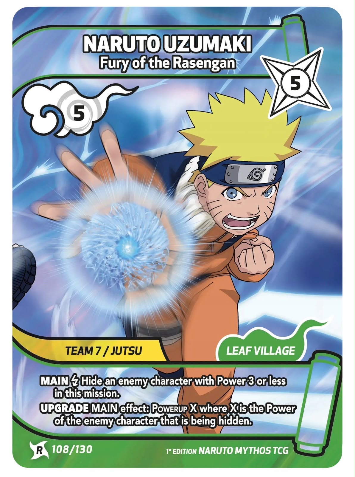 Naruto Uzumaki – Fury of the Rasengan 108/130 Rare