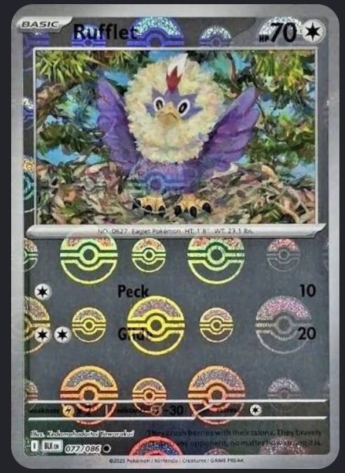 Rufflet (Poke Ball Pattern) 077/086 (Black Bolt)