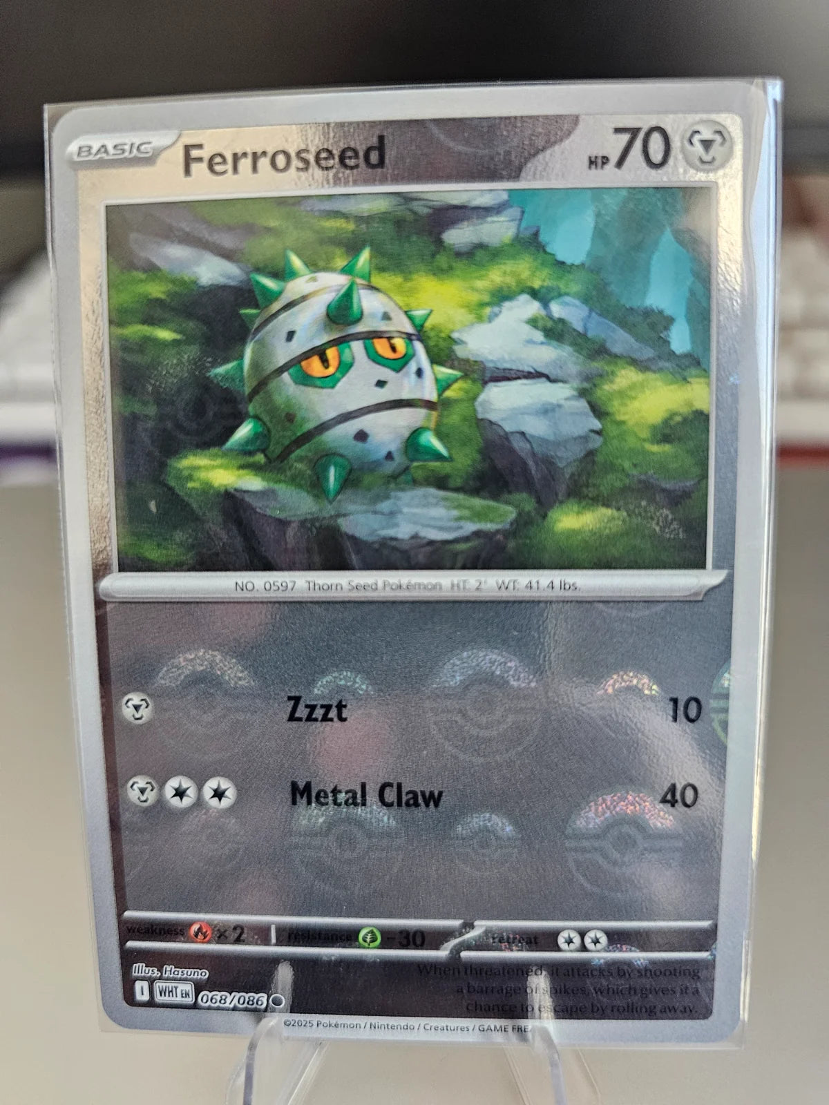 Ferroseed (Poke Ball Pattern) 068/086 (White Flare)