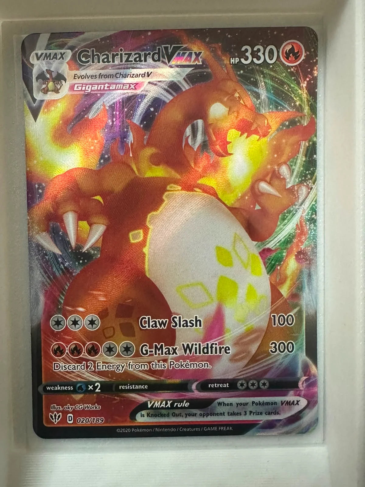 Charizard VMAX 020/189 · Holofoil (Darkness Ablaze)