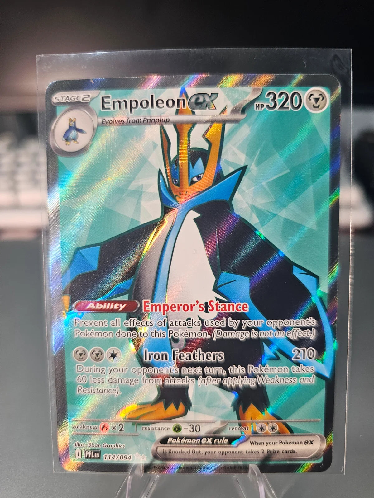 Empoleon ex 114/094 · Holofoil (Phantasmal Flames)