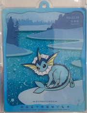 Pokemon Vaporeon Terastal Gathering Quicksand Glitter Lanyard