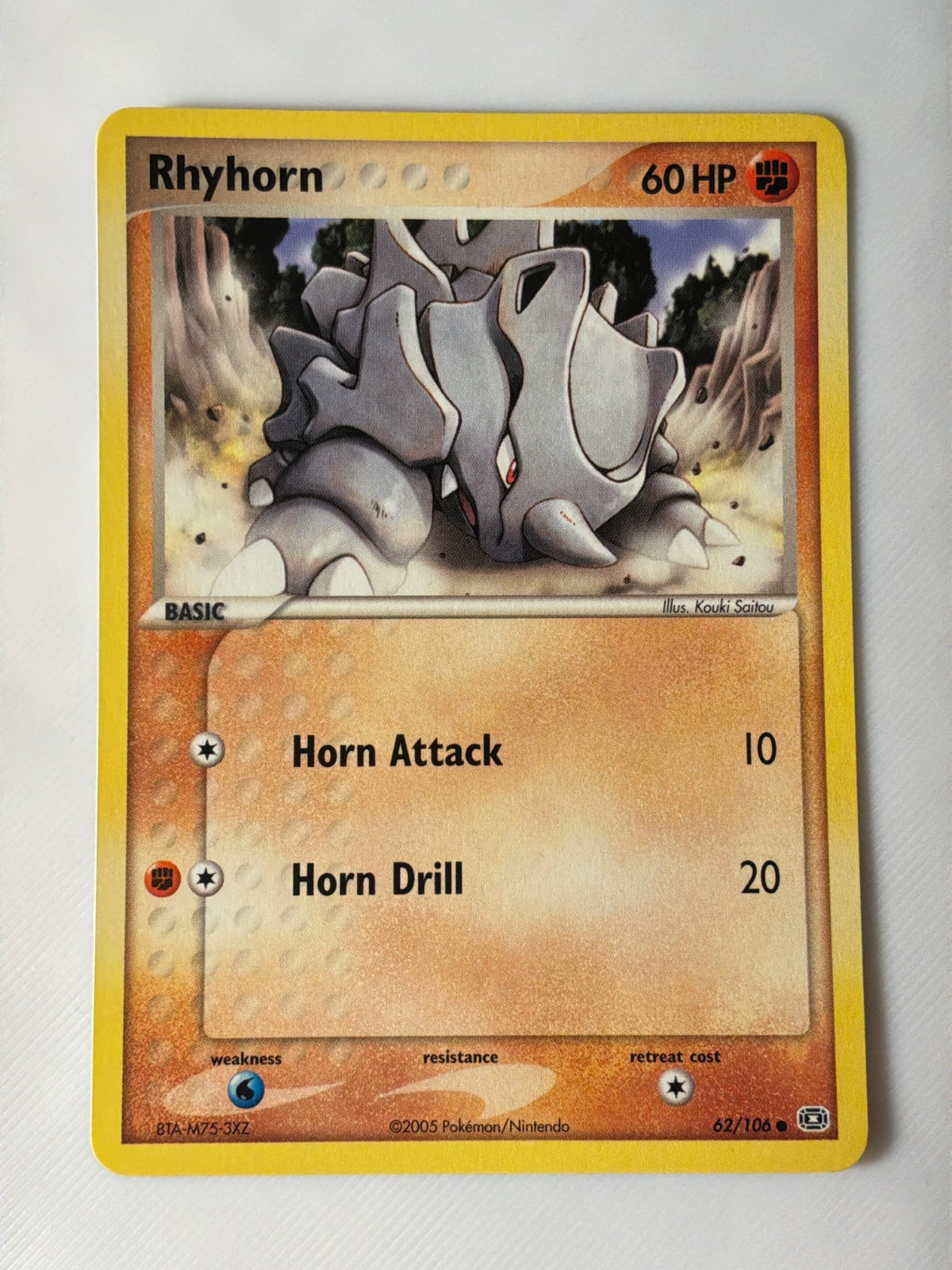 Rhyhorn 62 · Normal (EX Emerald)