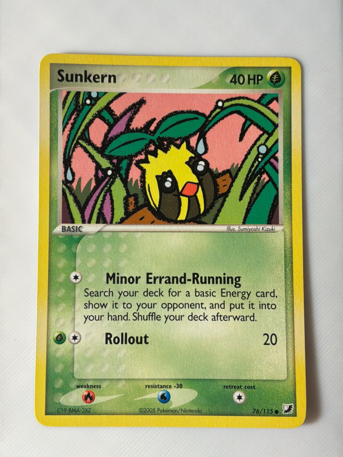 Sunkern 76/115 · Normal (EX Unseen Forces)