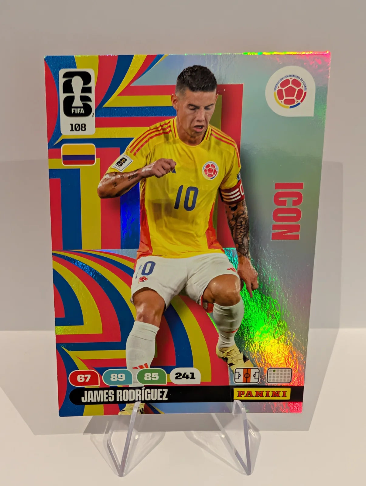 108 James Rodriguez - Colombia - Panini Adrenalyn XL World Cup 2026