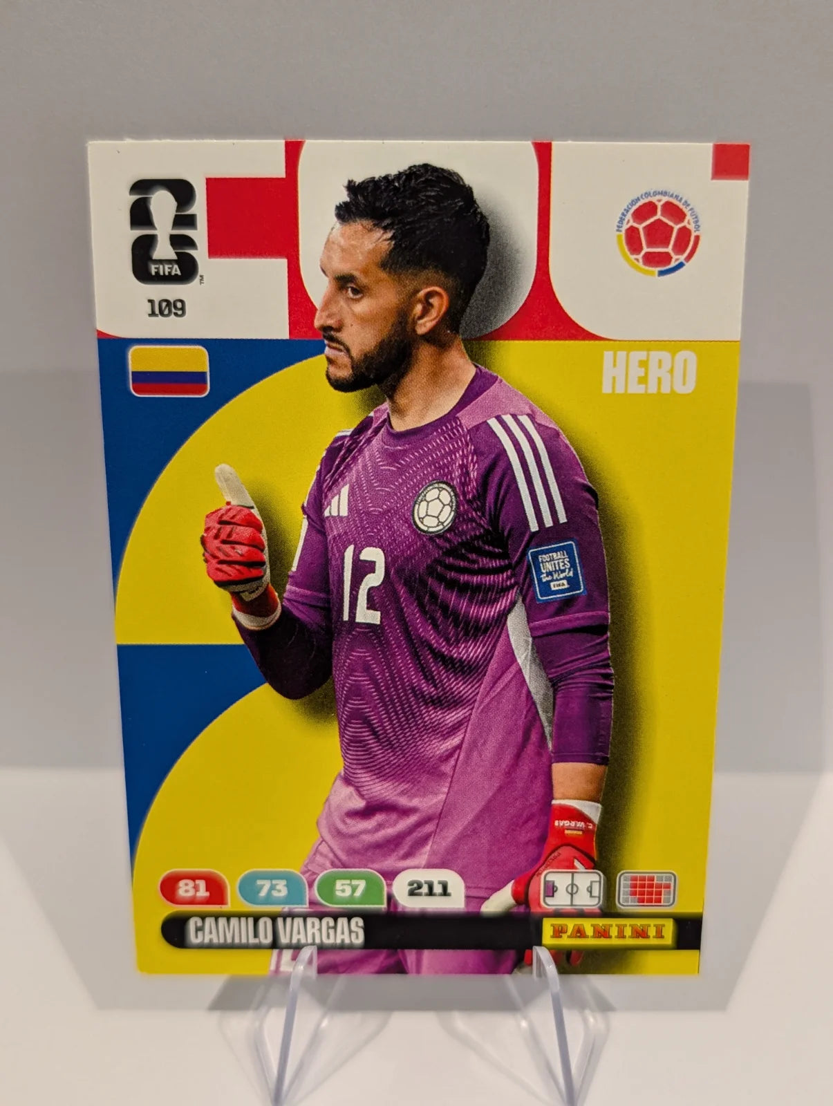 109 Camilo Vargas - Colombia - Panini Adrenalyn XL World Cup 2026