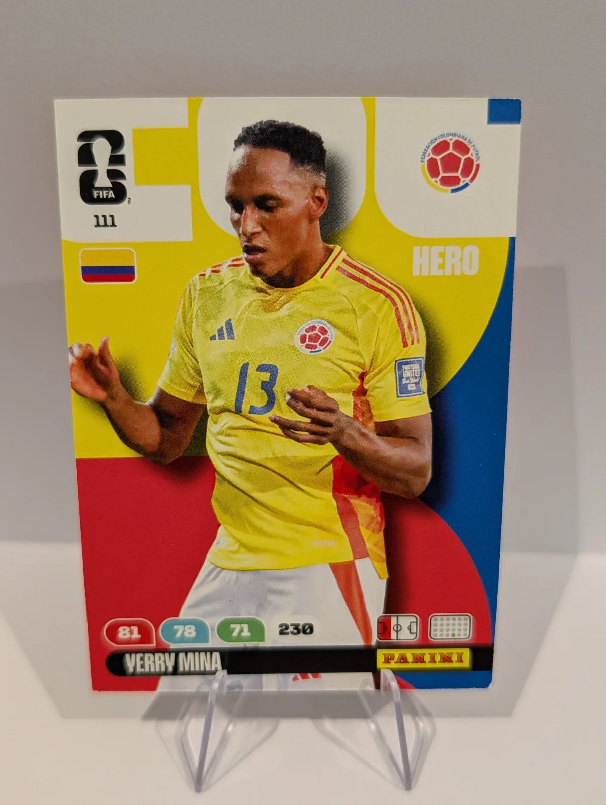 111 Yerry Mina - Colombia - Panini Adrenalyn XL World Cup 2026