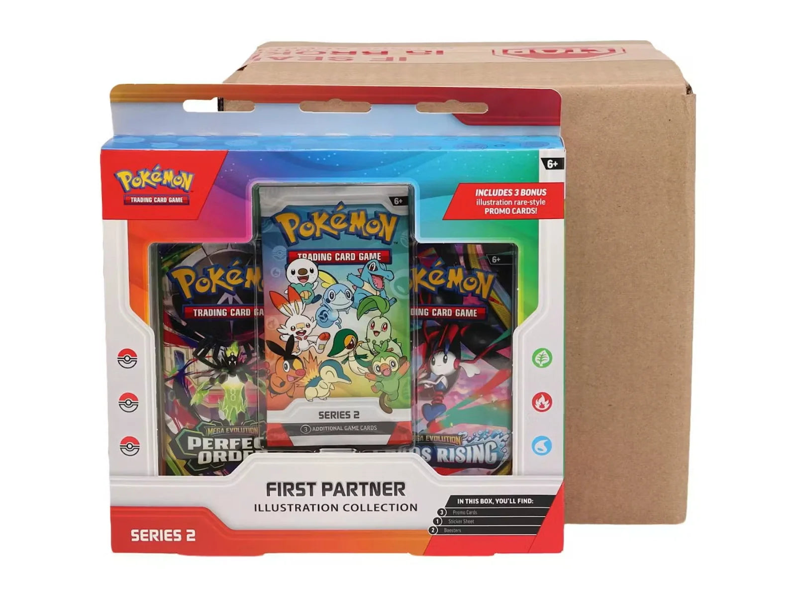 Pokémon TCG: First Partner Illustration Collection - Series 2 Case (6 Box)