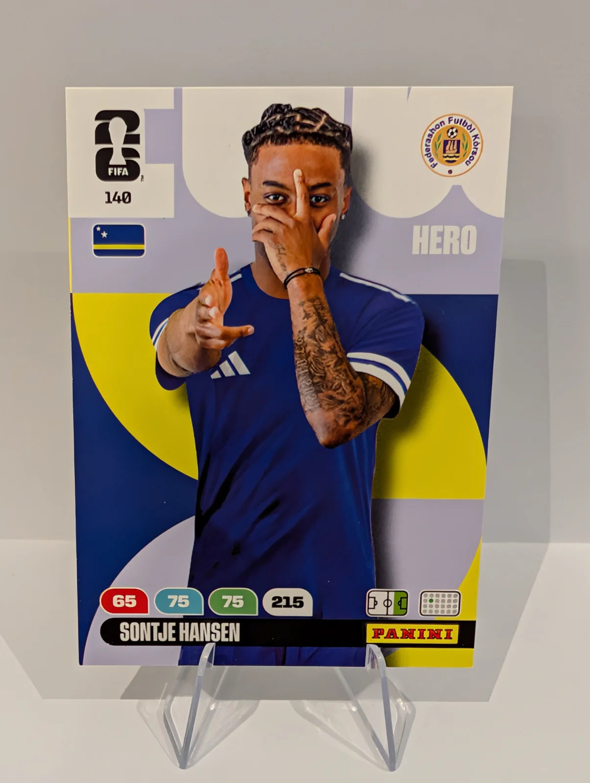 140 Sontje Hansen - Curacao - Panini Adrenalyn XL World Cup 2026