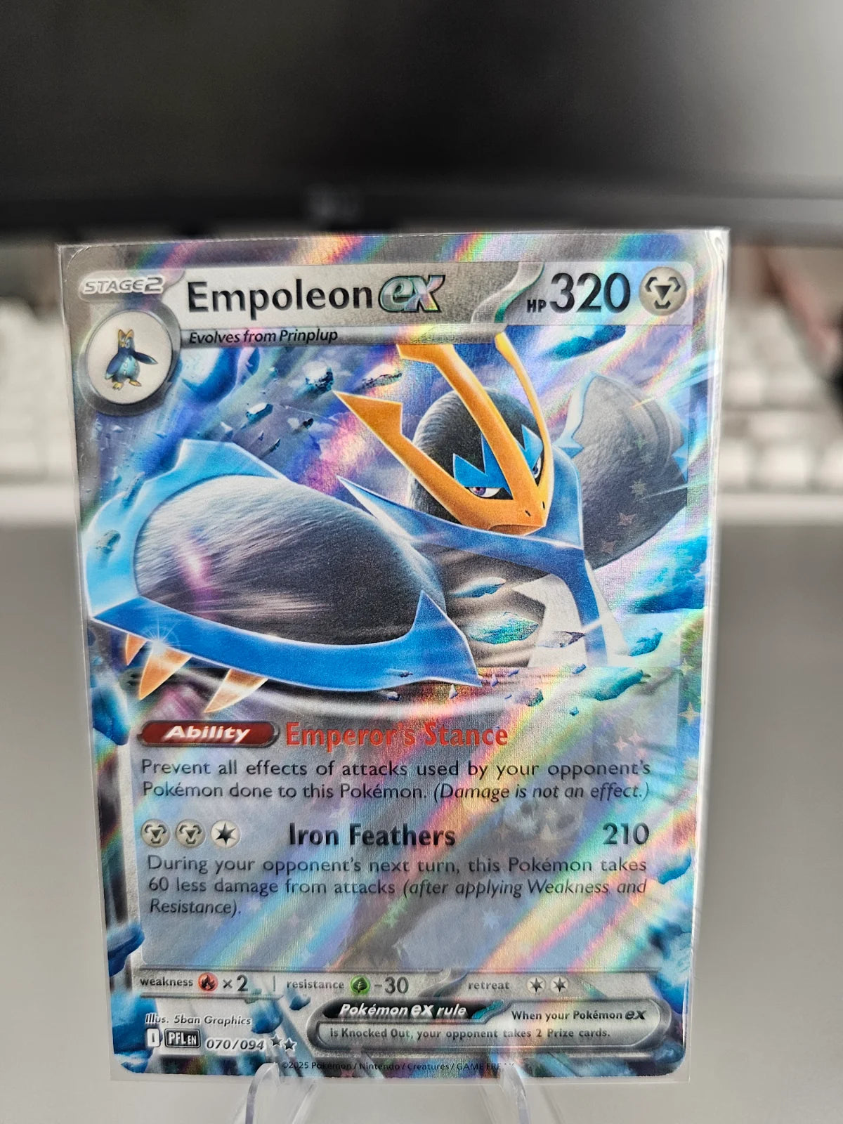 Empoleon ex 070/094 · Holofoil (Phantasmal Flames)