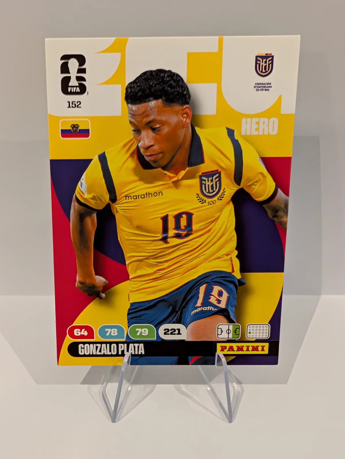 152 Gonzalo Plata - Ecuador - Panini Adrenalyn XL World Cup 2026