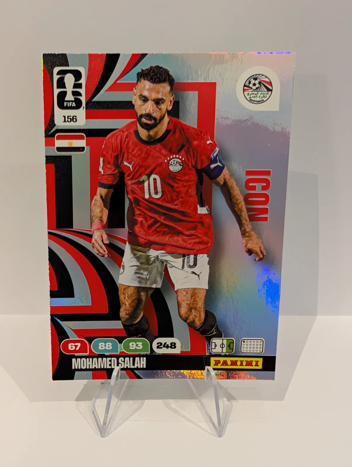 156 Mohamed Salah - Egypt - Panini Adrenalyn XL World Cup 2026