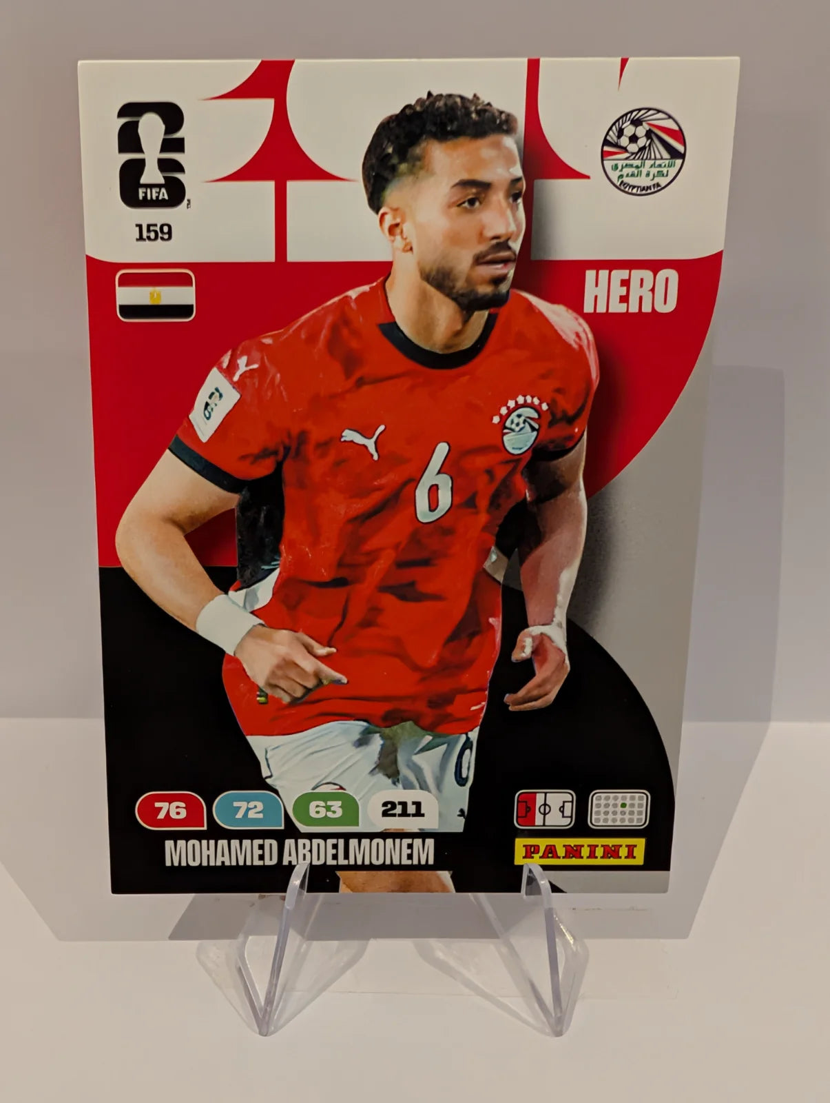 159 Mohamed Abdelmonem - Egypt - Panini Adrenalyn XL World Cup 2026