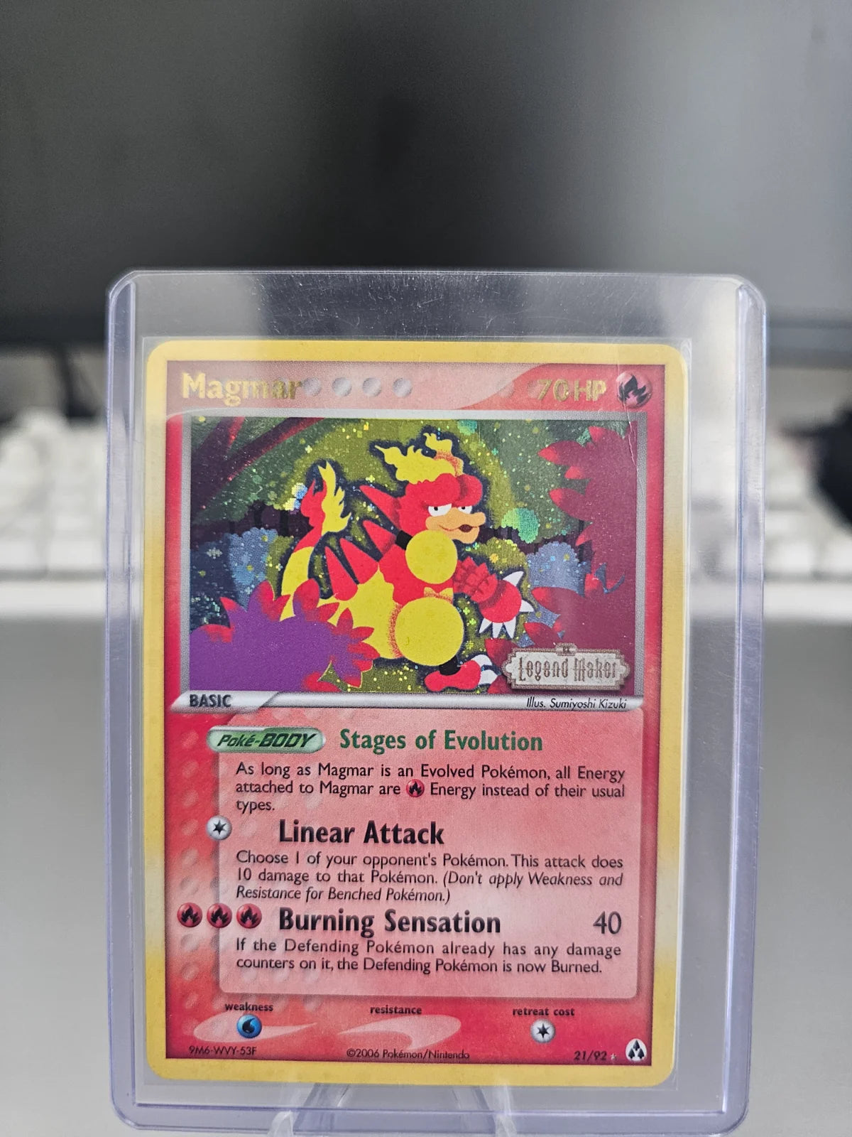 Magmar 21 · Reverse Holofoil (EX Legend Maker)