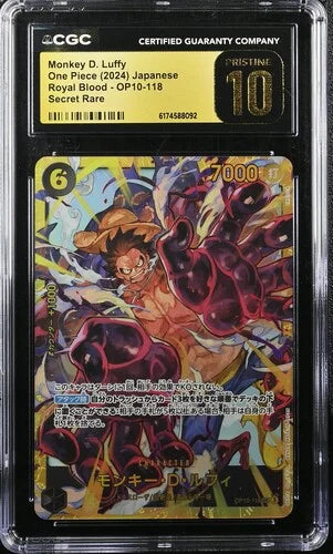 One Piece TCG: Monkey D. Luffy OP10-118 CGC PRISTINE 10