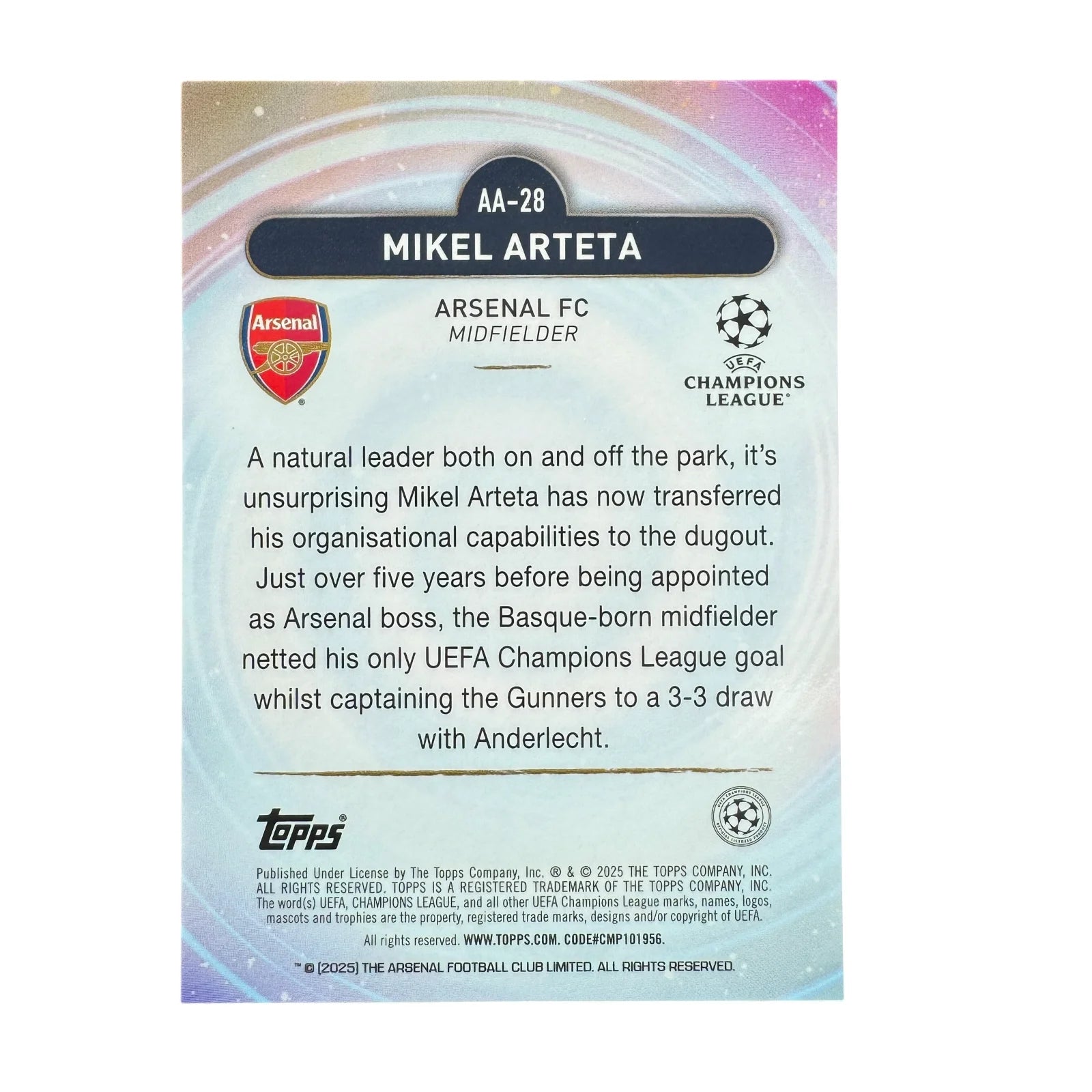 Arteta - Arsenal - 113/150 - Merlin