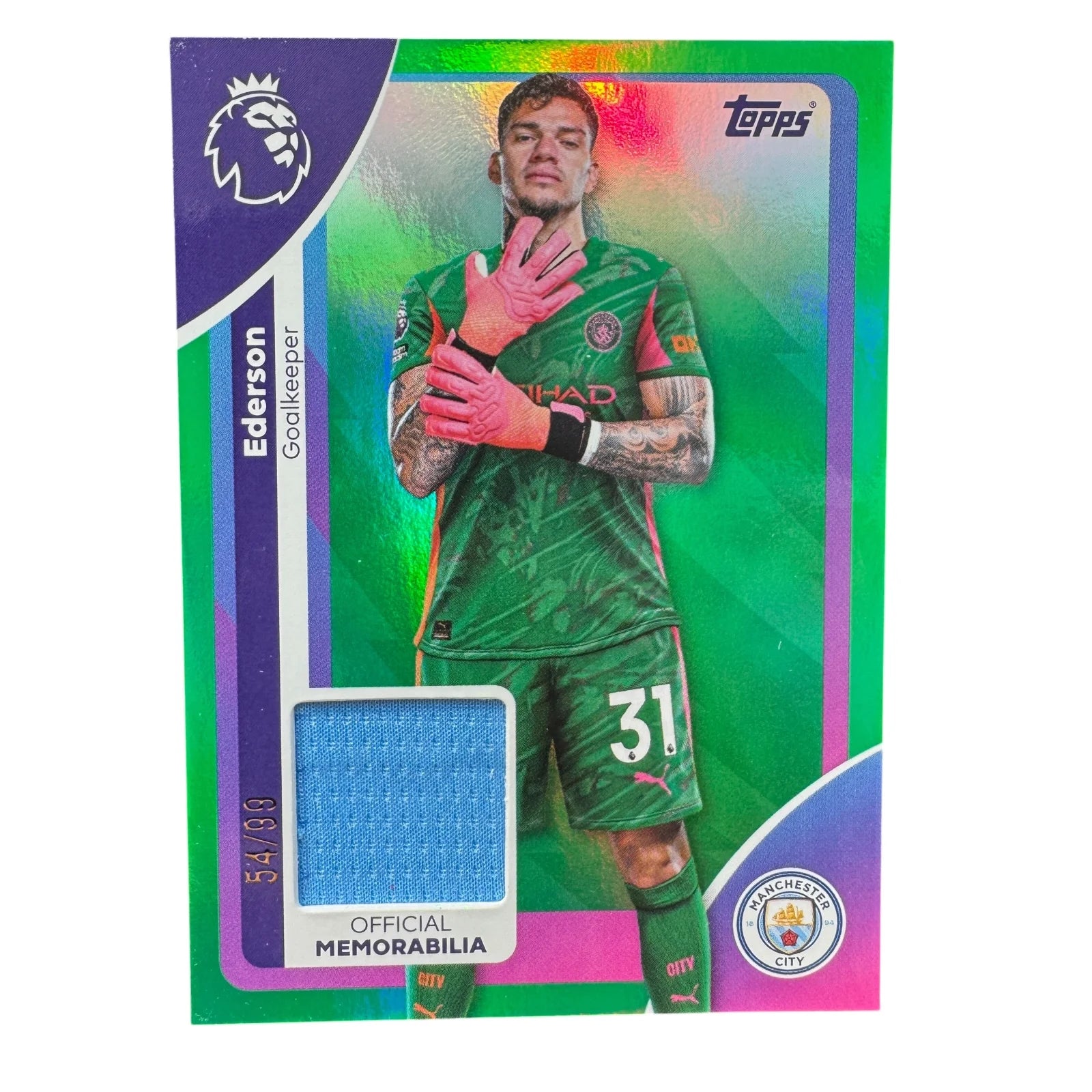 Ederson - Patch - 54/99 - Man City