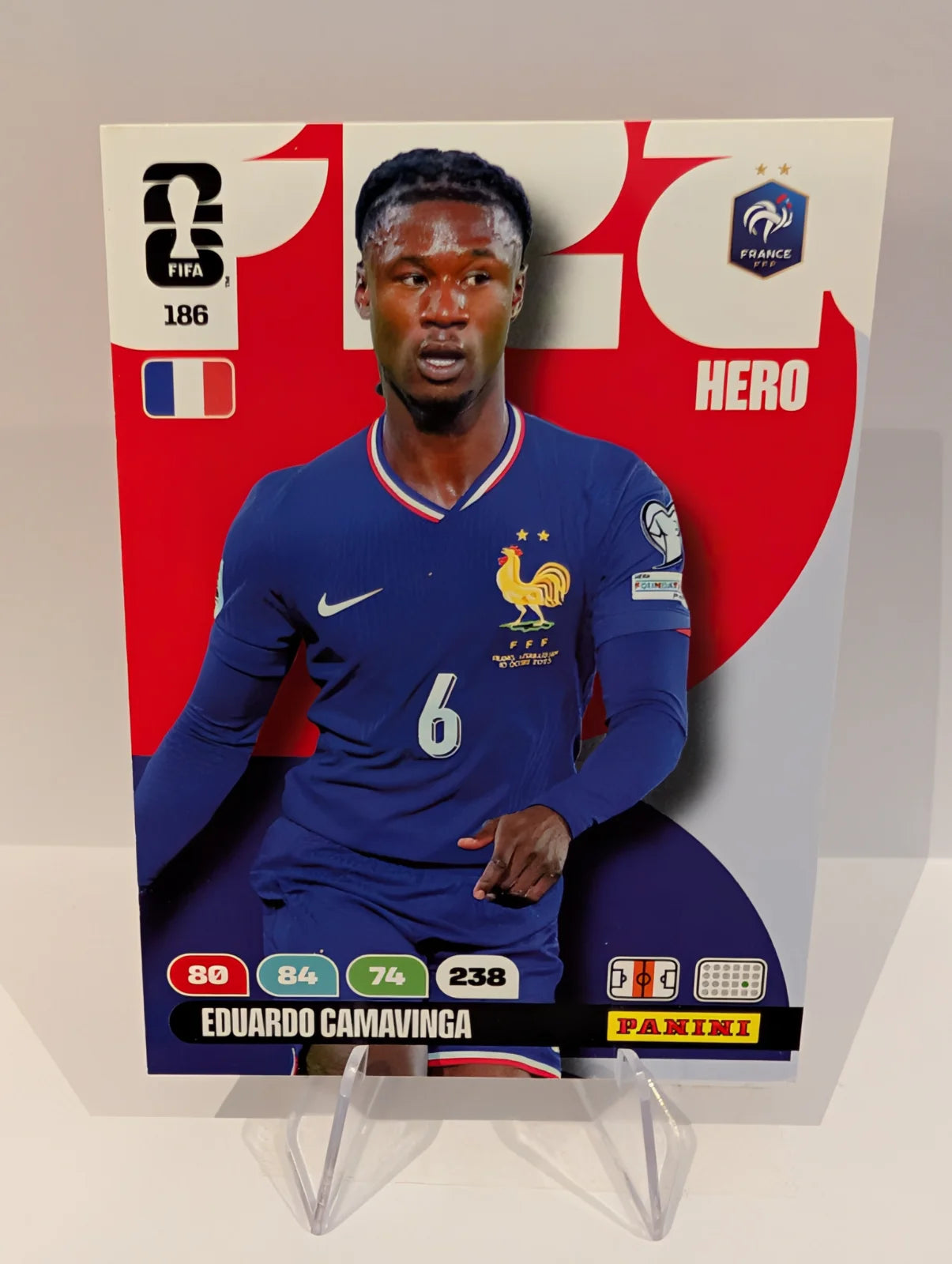 186 Eduardo Camavinga - France - Panini Adrenalyn XL World Cup 2026