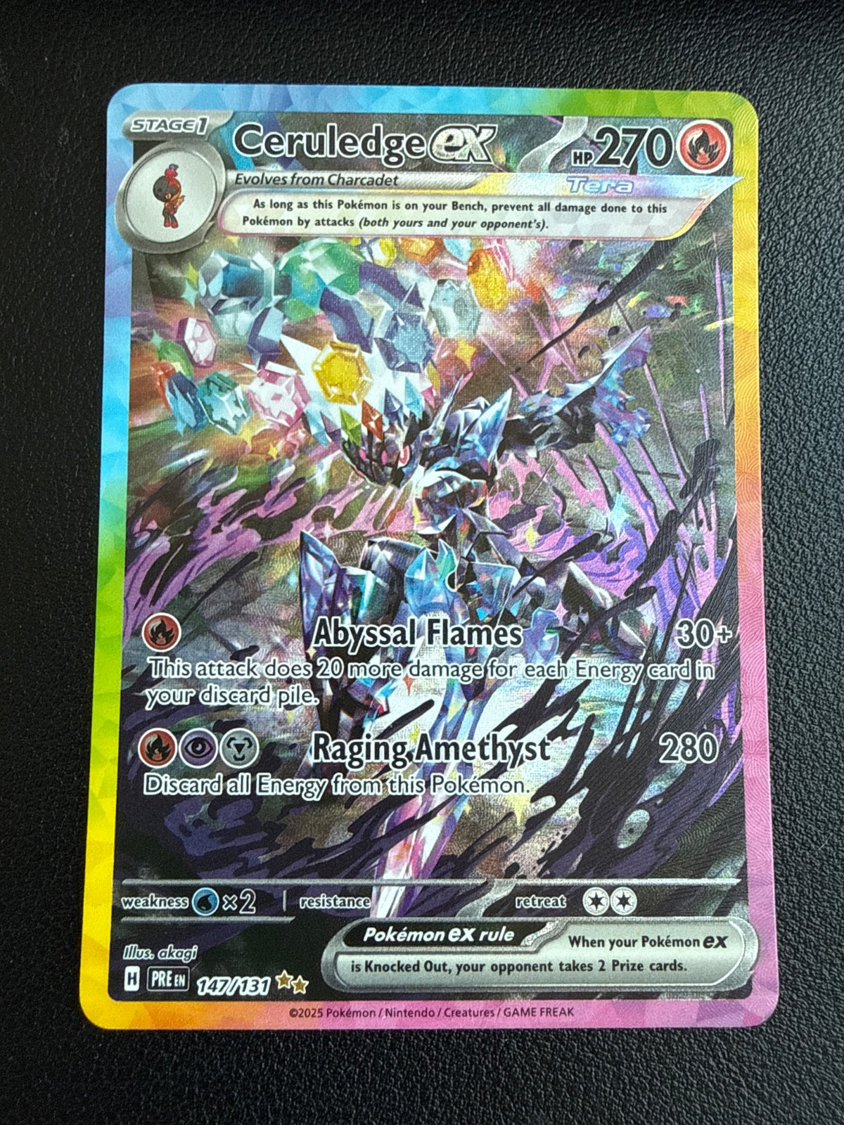 Ceruledge ex 147/131 · Holofoil (Prismatic Evolutions)