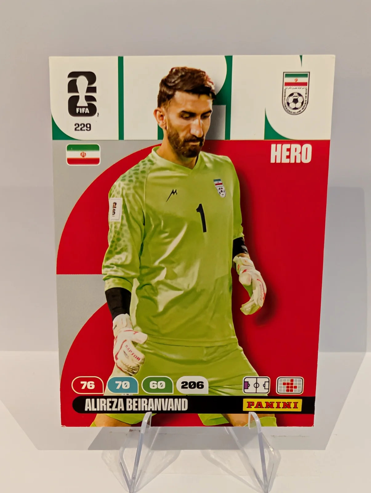 229 Alireza Beiranvand - Iran - Panini Adrenalyn XL World Cup 2026