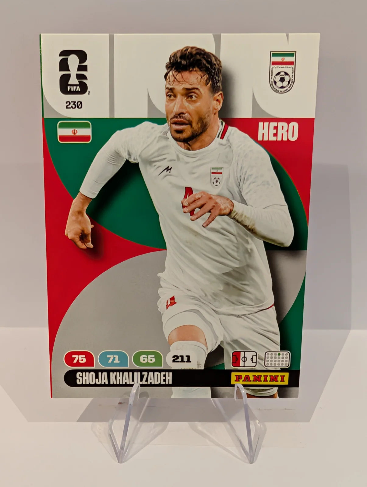 230 Shoja Khalilzadeh - Iran - Panini Adrenalyn XL World Cup 2026