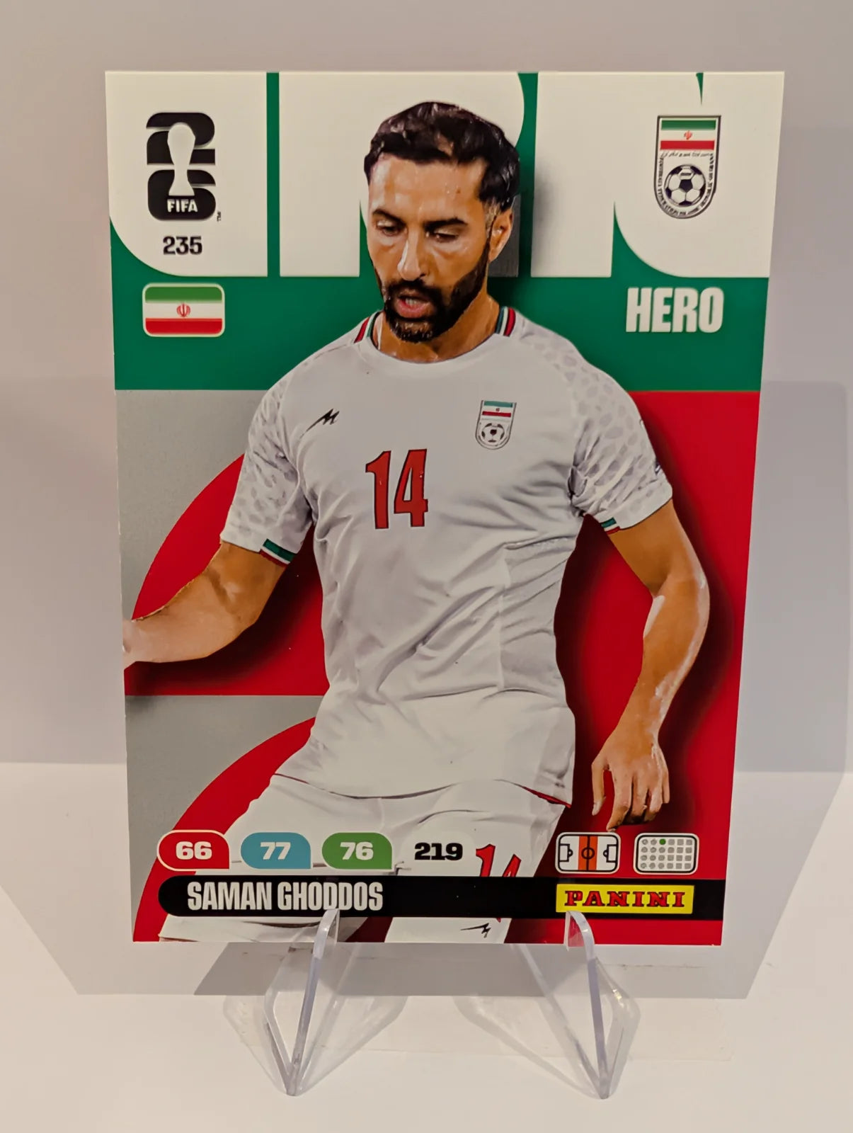 235 Saman Ghoddos - Iran - Panini Adrenalyn XL World Cup 2026