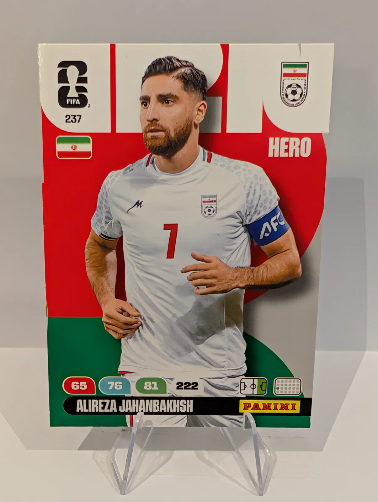 237 Alireza Jahanbakhsh - Iran - Panini Adrenalyn XL World Cup 2026