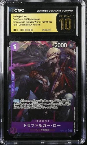 One Piece TCG: Trafalgar Law JP OP09-069 CGC PRISTINE 10