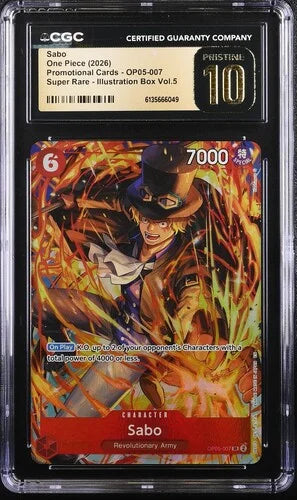 One Piece TCG: Sabo Illustration Box Vol.5 CGC PRISTINE 10