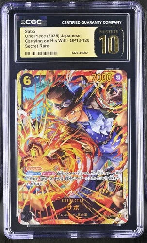 One Piece TCG: Sabo Carrying on His Will JP CGC PRISTINE 10