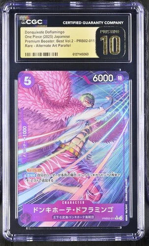 One Piece TCG: Donquixote Doflamingo Premium Booster: Best Vol.2 CGC Pristine 10