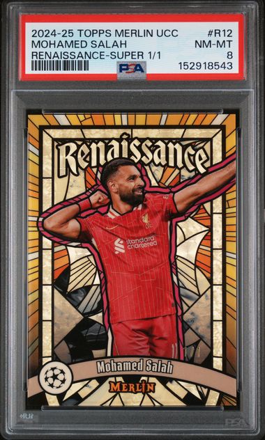 2024-2025 TOPPS MERLIN UEFA CLUB COMPETITIONS RENAISSANCE #12 MOHAMED SALAH RENAISSANCE-SUPER 1/1