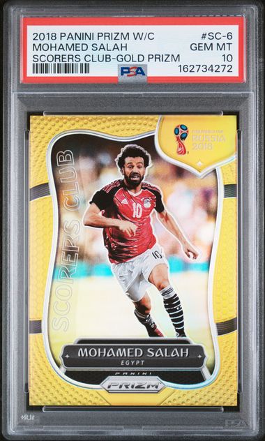 2018 PANINI PRIZM WORLD CUP SCORERS CLUB MOHAMED SALAH SCORERS CLUB