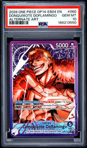 Donquixote Doflamingo (Alternate Art) OP14-060 · Foil (The Azure Sea's Seven) — PSA 10