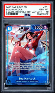 Boa Hancock (Seven Warlords of the Sea Binder Set) (Alternate Art) OP07-051 · Foil (One Piece Promotion Cards) — PSA 10
