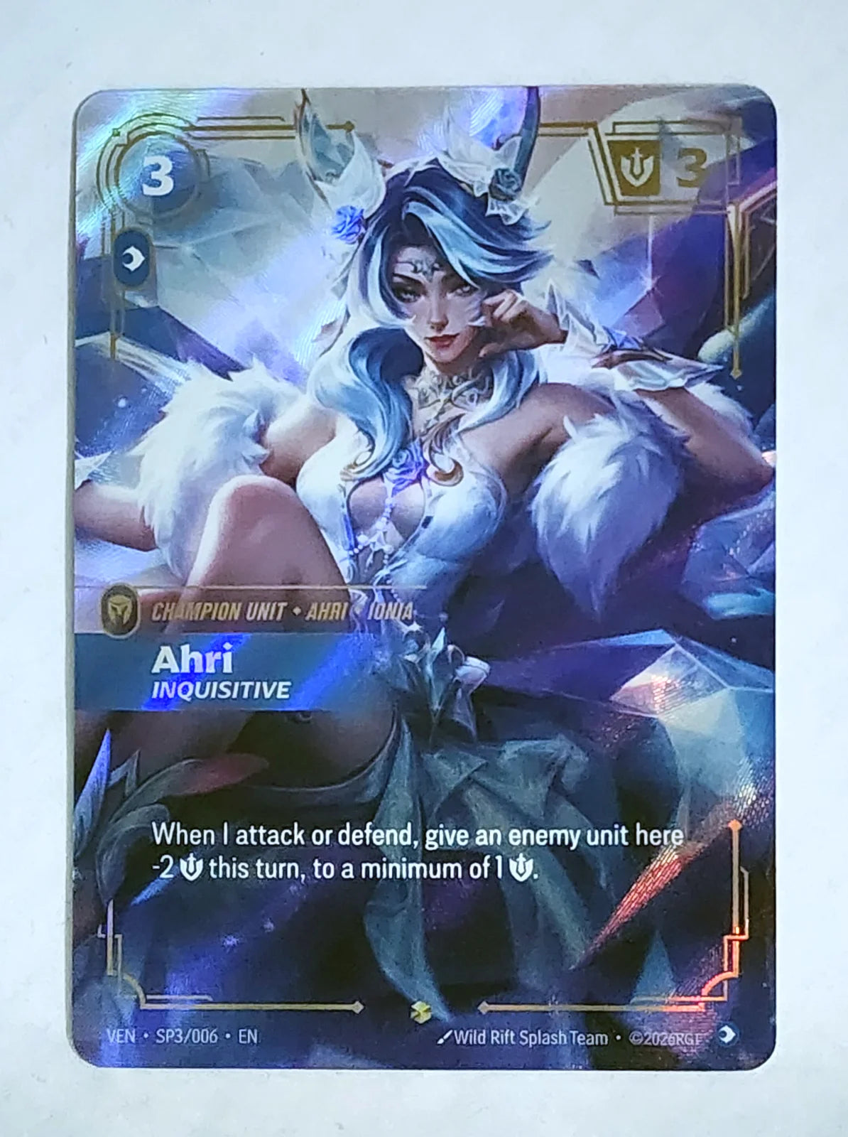 Ahri, Inquisitive SP3/006 · Foil (Vendetta)