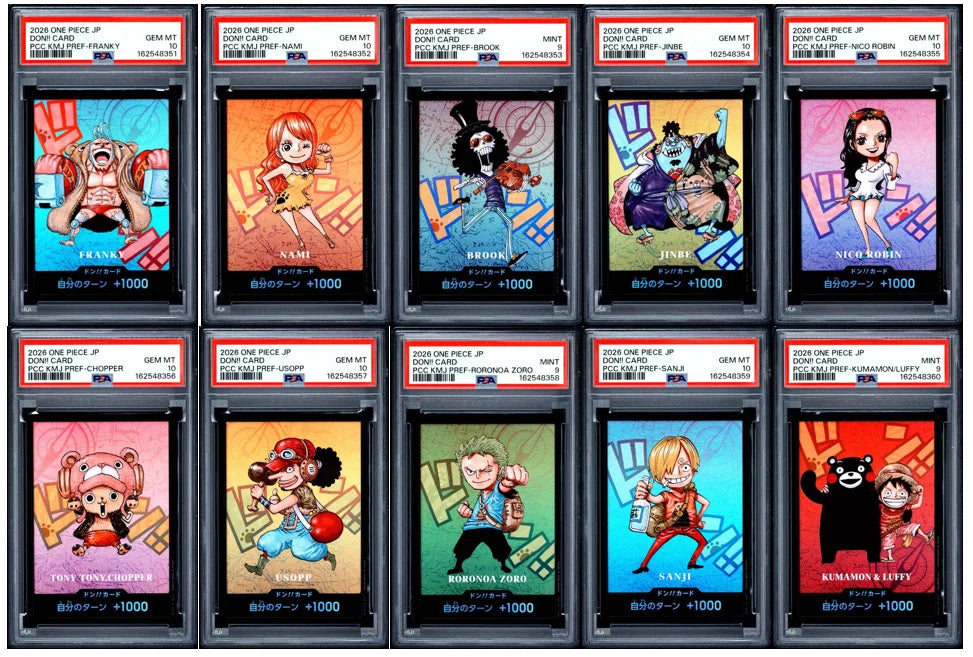 PSA 9 & 10 Sequential 2026 ONE PIECE JAPANESE PREMIUM CARD COLLECTION KUMAMOTO PREFECTURE SPECIAL DON!!