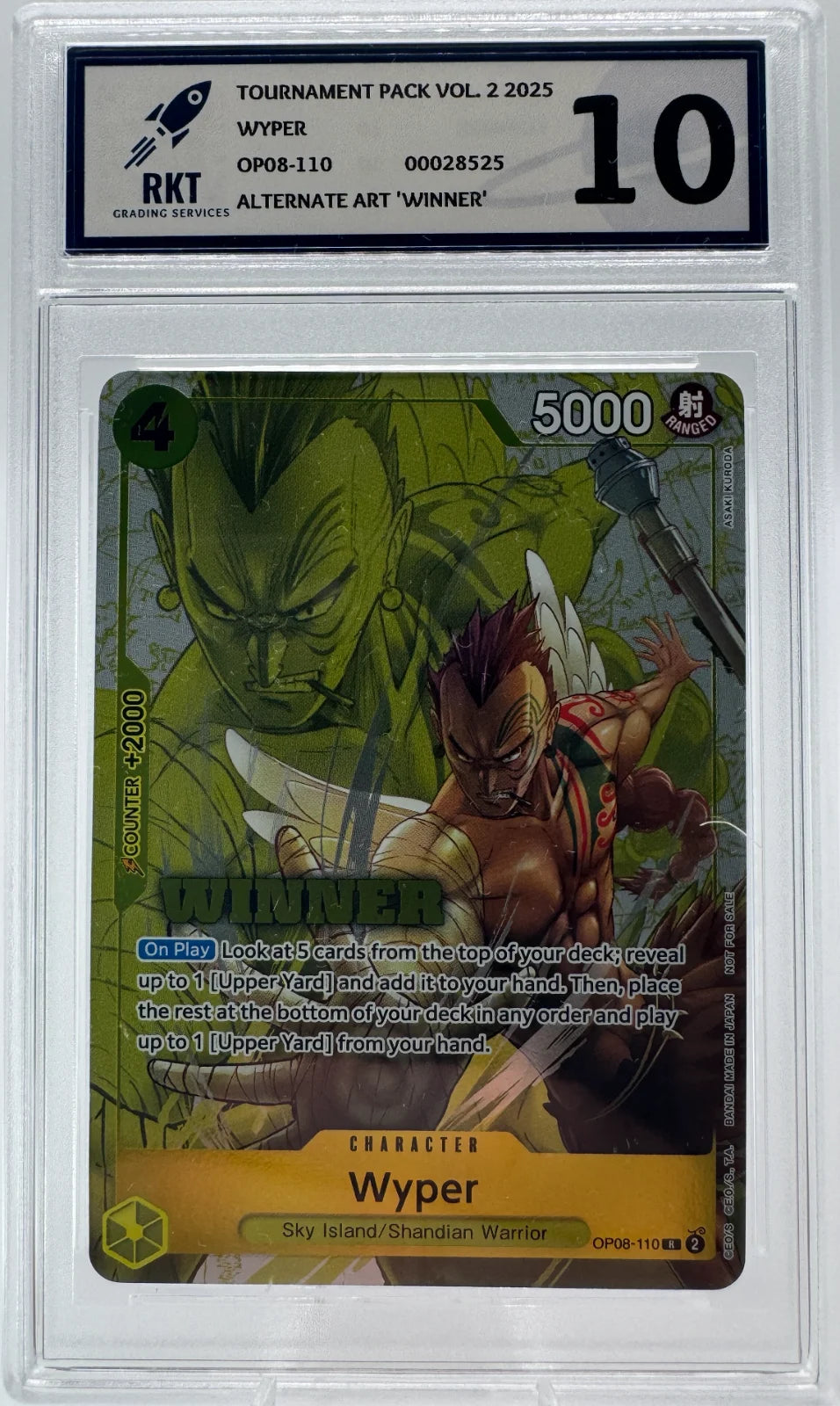 Wyper - Winner Card - OP08-110