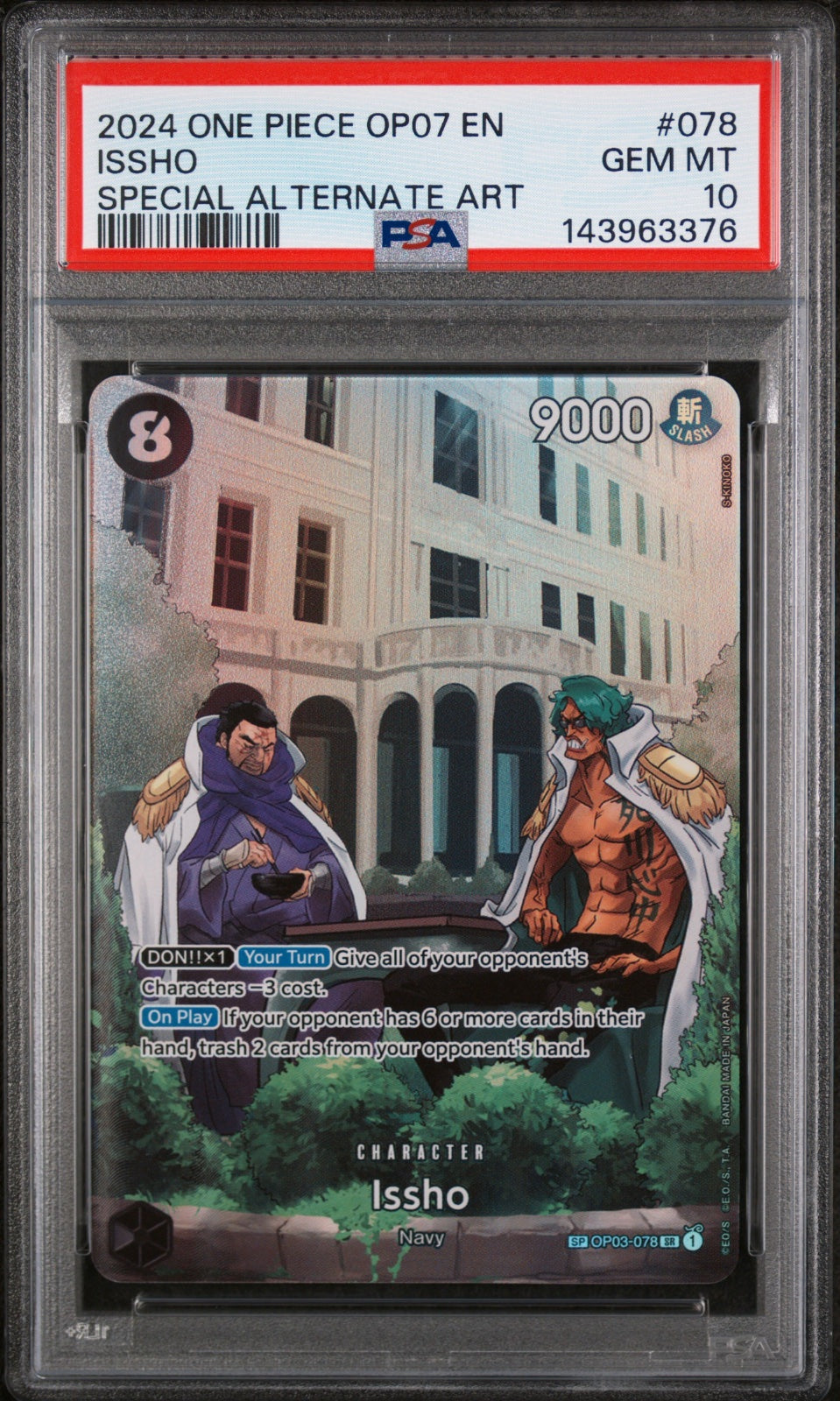 PSA 10 - Issho (SP) OP03-078 · Foil (500 Years in the Future)