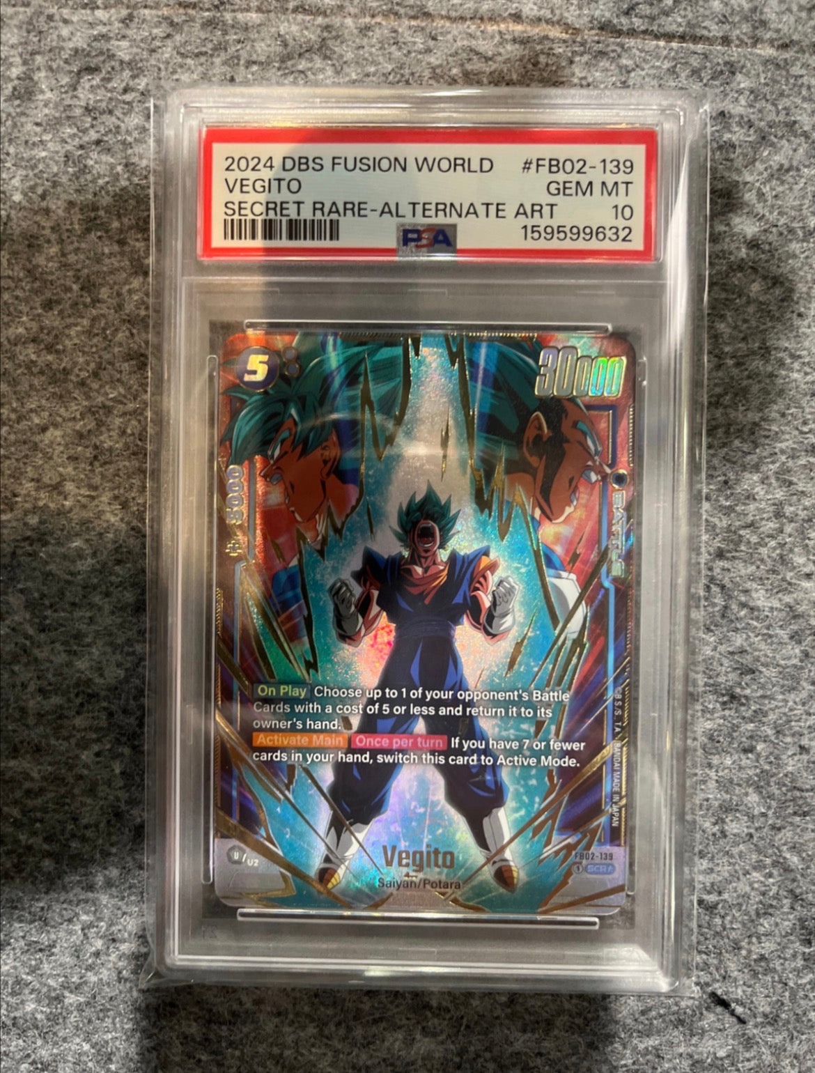 Vegito - FB02-139 (Alternate Art) · Holofoil (Blazing Aura)
