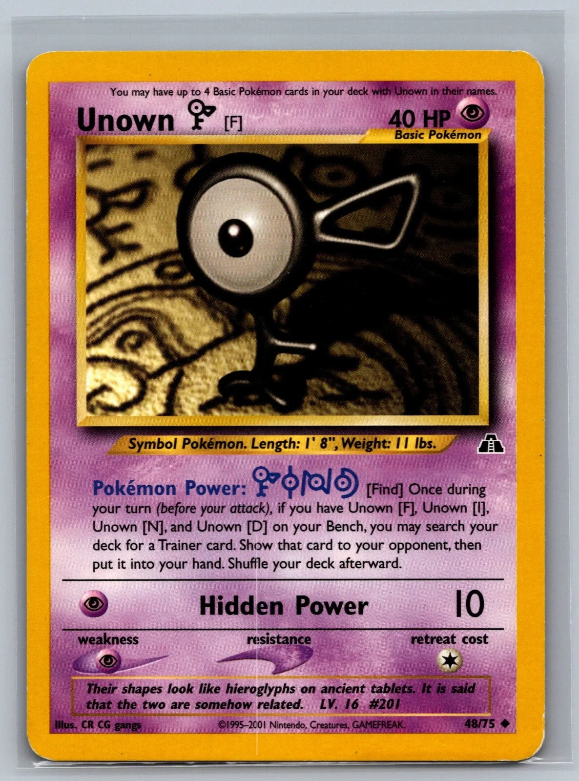 Unown [F] 48 · Unlimited (Neo Discovery)