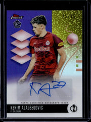 Kerim Alajbegovic /75 RC Auto - FC Salzburg Topps Finest UCC 2025/26