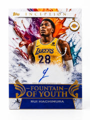 2025-26 Topps Inception Basketball Rui Hachimura /25 blue auto fountain of youth