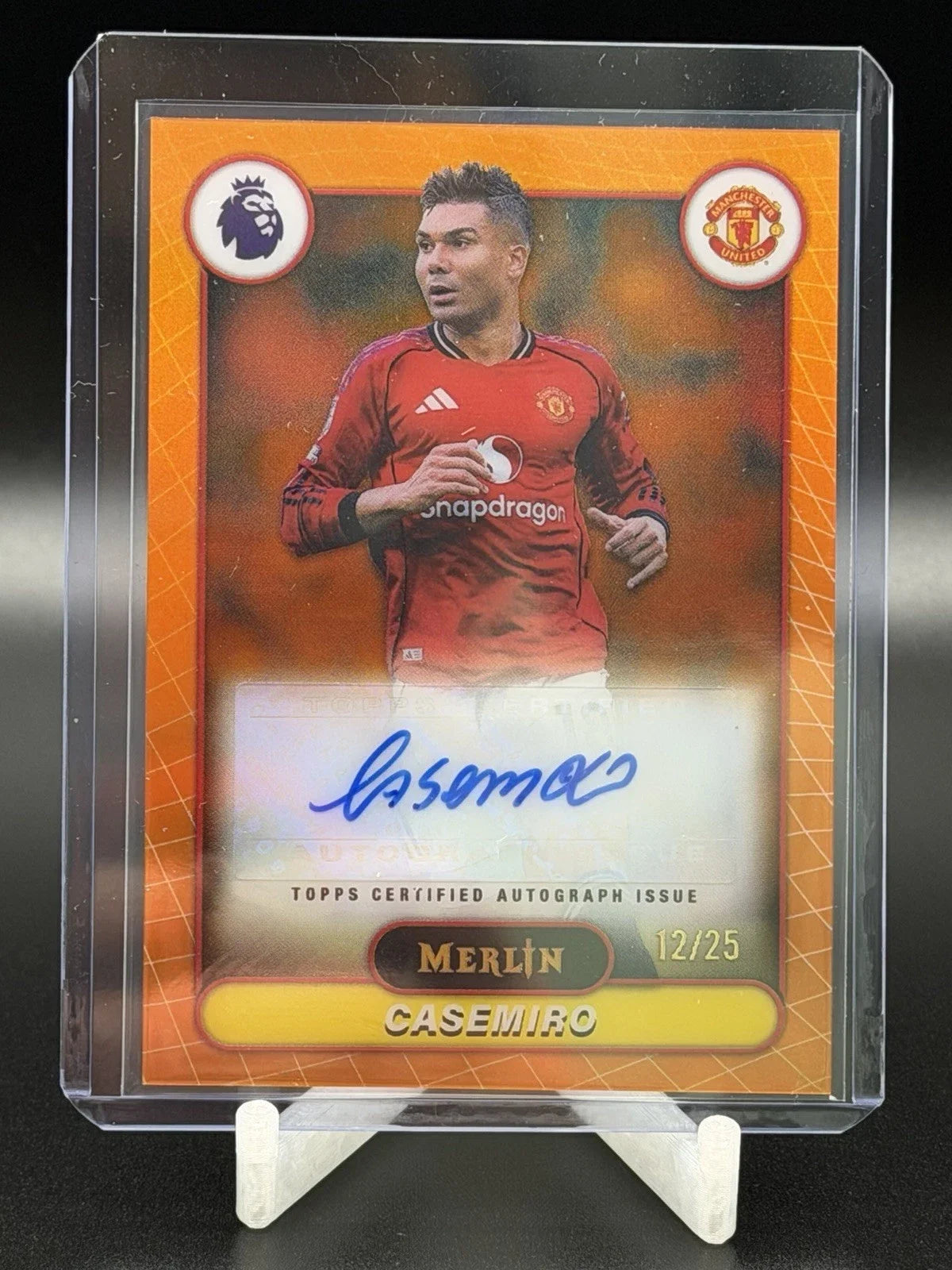 Topps 2026 Premier League Merlin Casemiro Auto /25 🔥 #MV-CM Manchester United