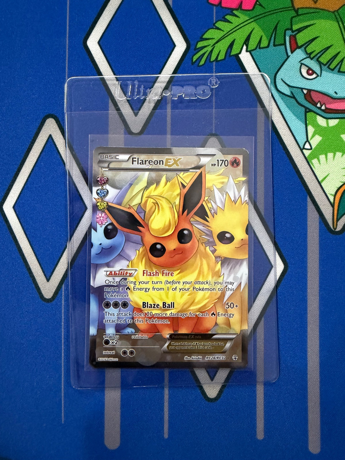 Flareon EX (Full Art) RC28 · Holofoil (Generations: Radiant Collection)