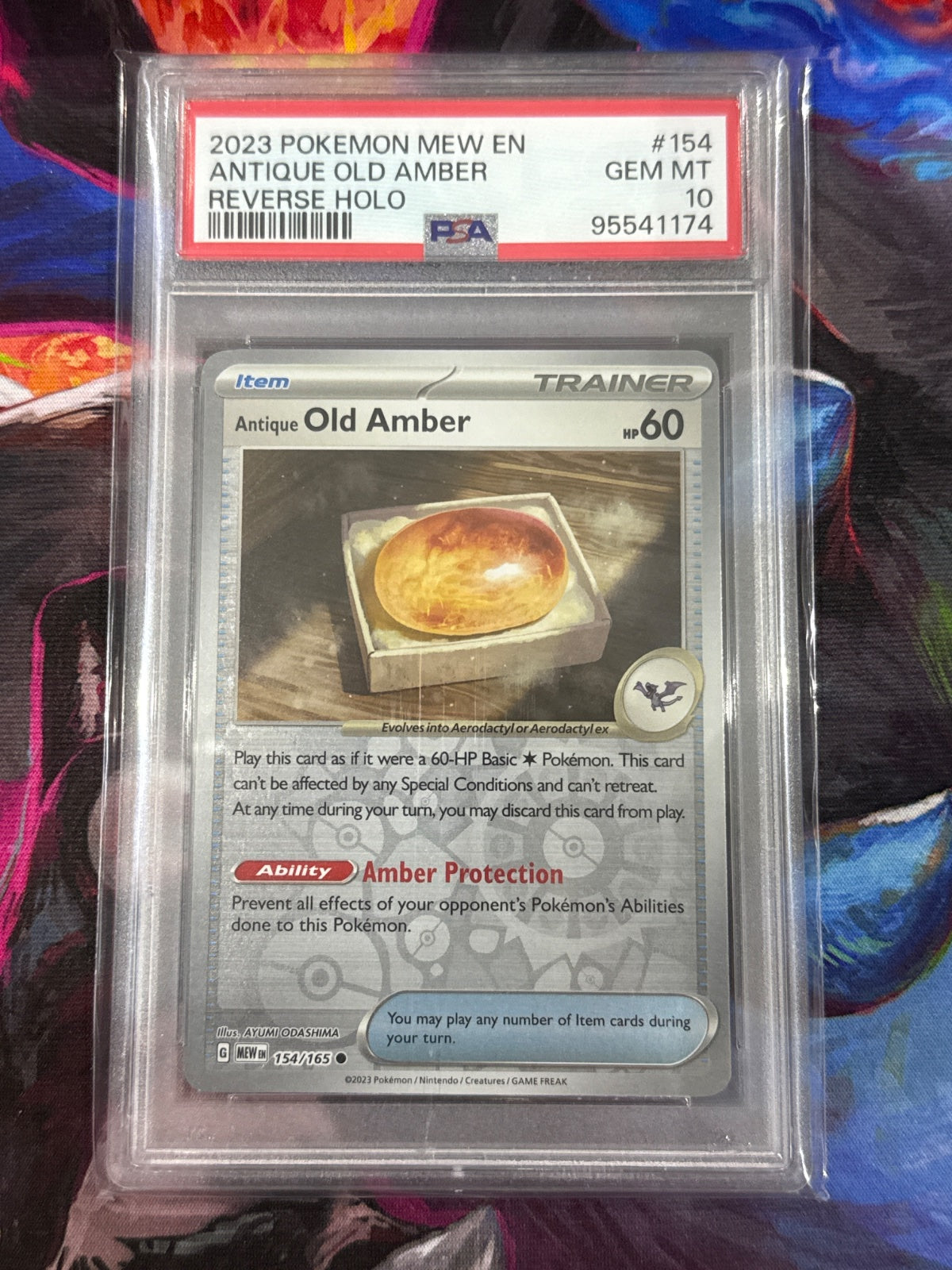 Antique Old Amber 154/165 · Normal (SV: 151) — PSA 10