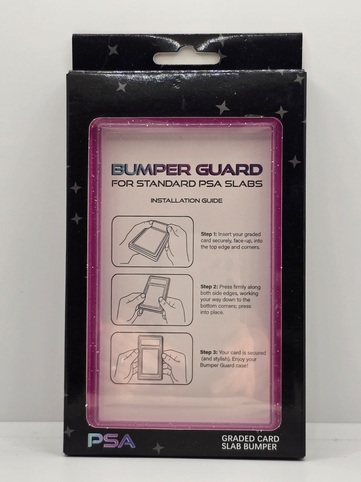 PSA Slab Guard with Clear Back Support - Sparkly Purple