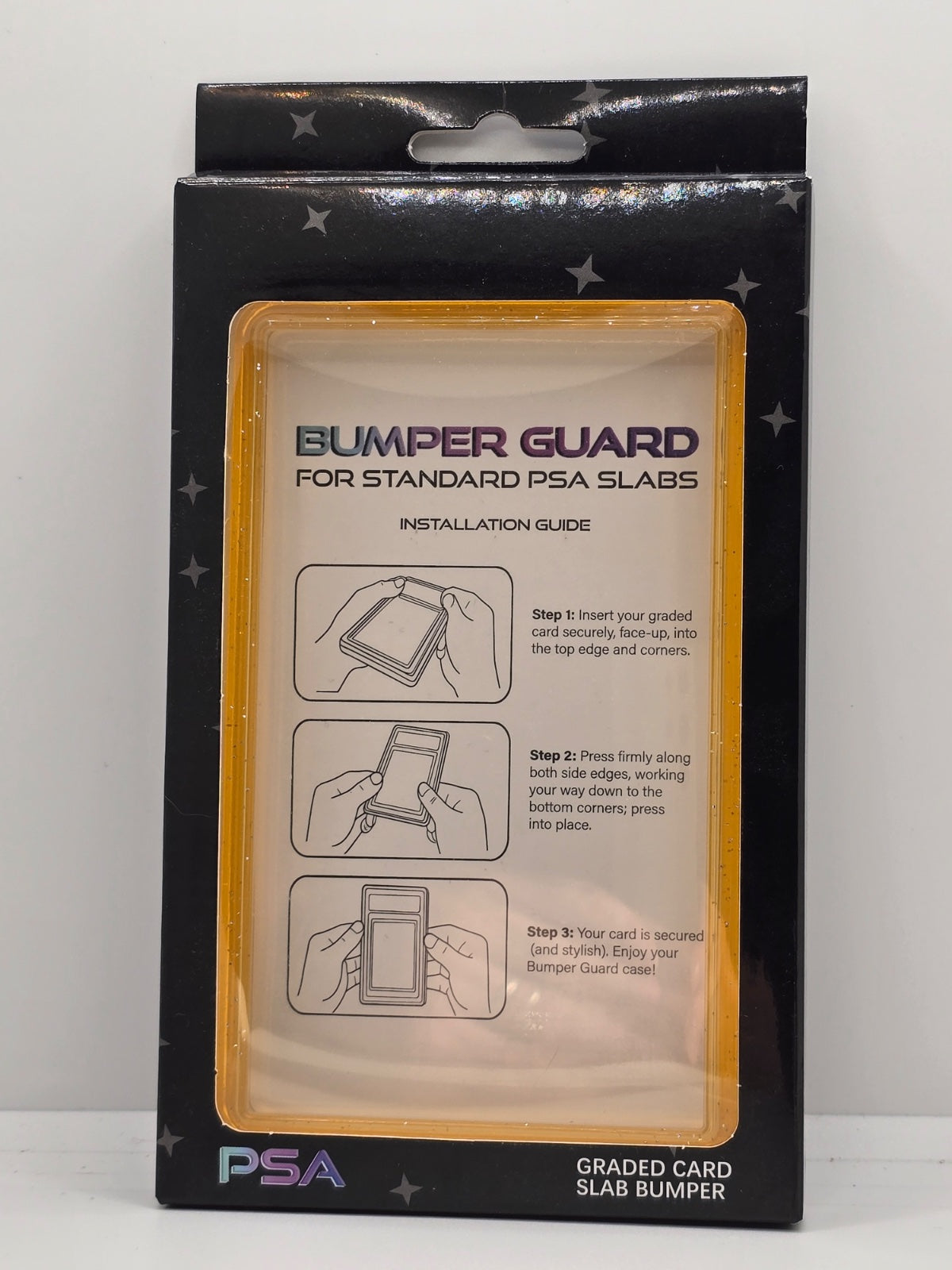 PSA Slab Guard with Clear Back Support - Sparkly Orange